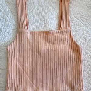 Ribbed Peach Tank Top
